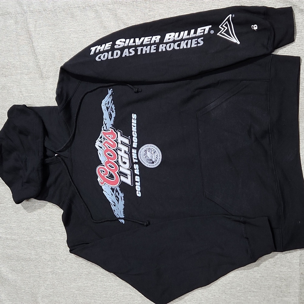 Vintage Y2K Coors Light Badger Sport Pullover Hoodie - Size Medium